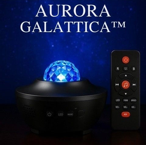 Proiettore Galattico Aurora Edition – effetto galassia viola in camera da letto